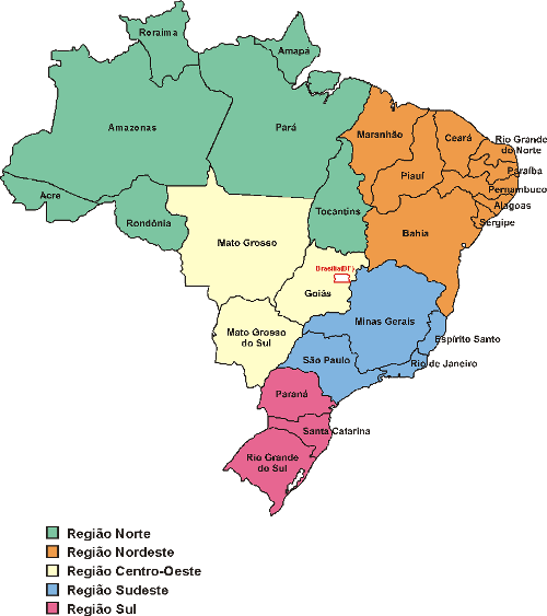 mapa do brasil. Mapa do Brasil Source: IBGE